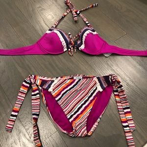 Lucky Brand Colorful Bathing Suit